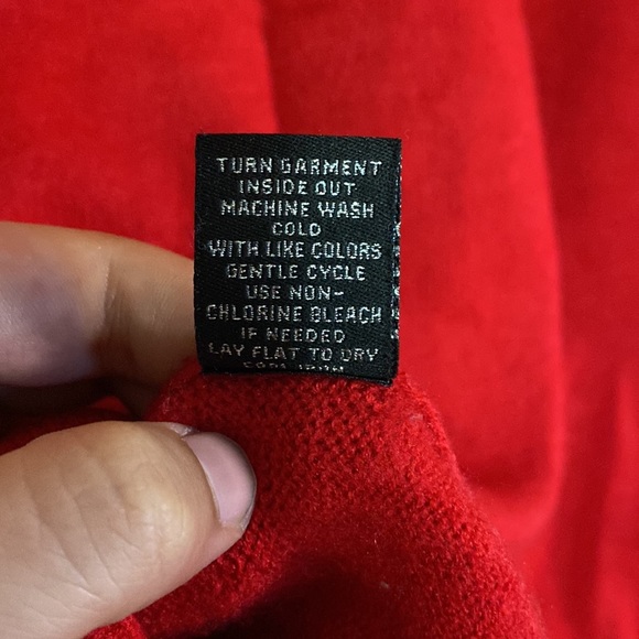 EUC Womens Large Red Heart Catherine Malandrino knit sweater - Picture 6 of 6